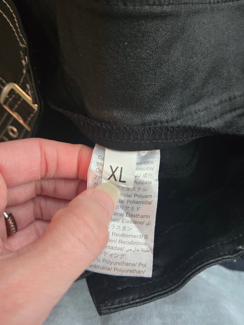 Grunge Rocker Pleather Pants - Picture 3 of 4